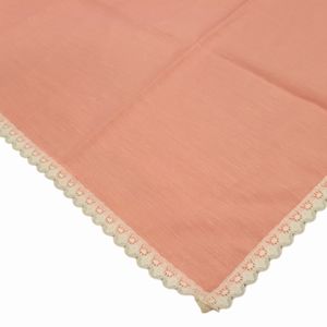 Vintage Table Covering Homemade Medium Cloth And Lace Dusty Rose Pink. Measured